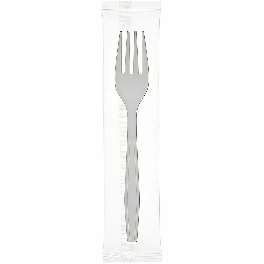 Heavy Weight Fork, Plastic, White, Individually Wrapped - 1000/cs — FREE SHIPPING*