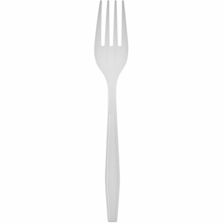 Heavy Weight Fork, Plastic, White, Individually Wrapped - 1000/cs — FREE SHIPPING*