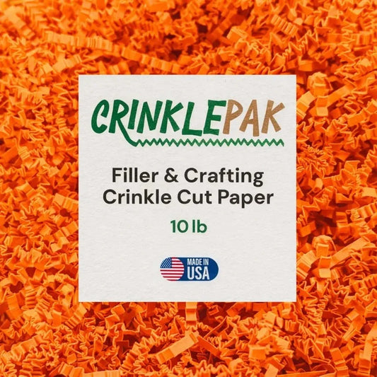 10 LB Orange Crinkle Paper
