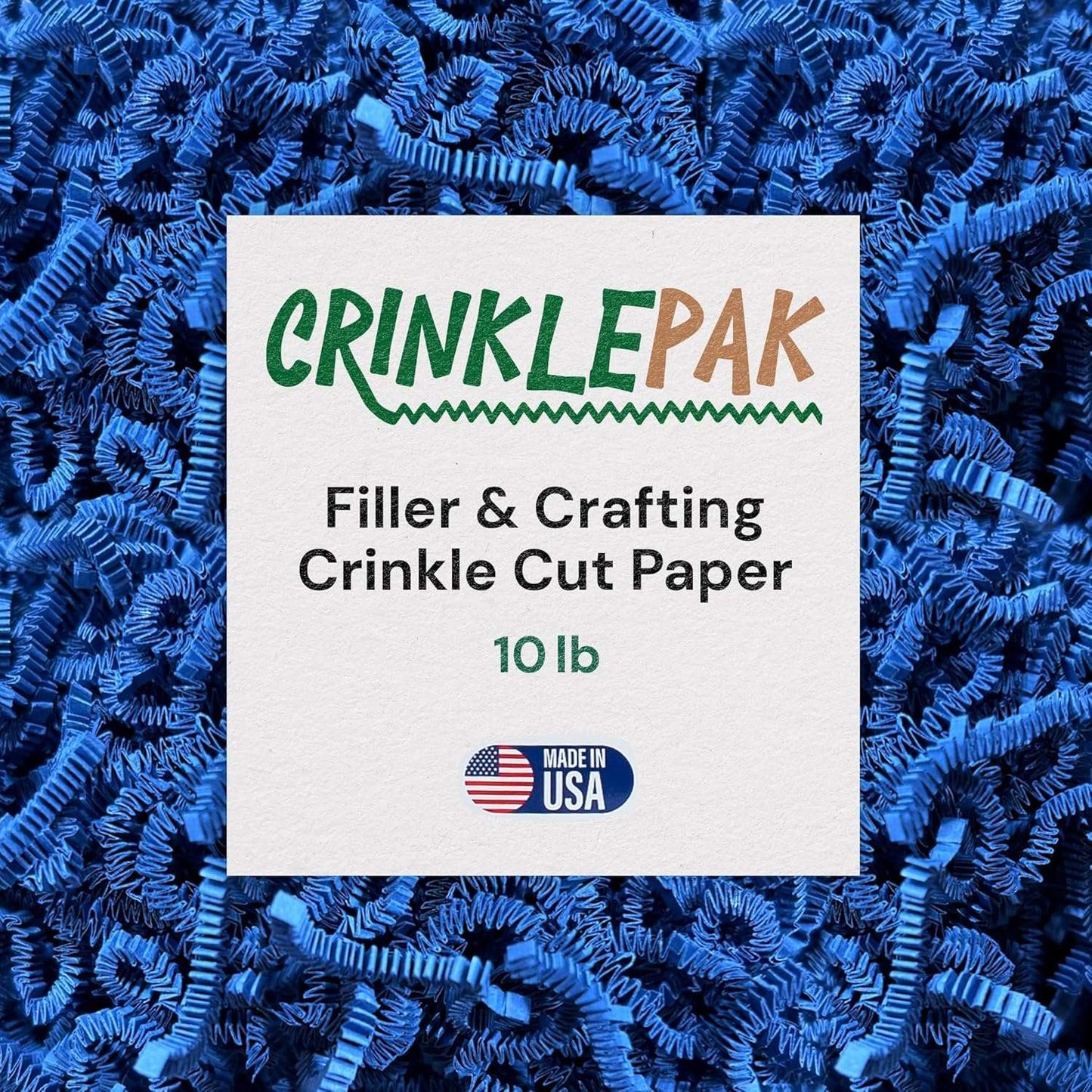 10 LB Blue Crinkle Paper