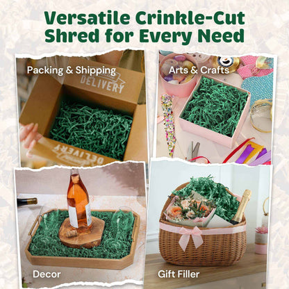 40 LB Light Green Crinkle Paper
