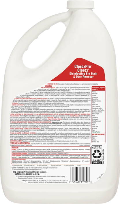 Clorox®Disinfecting Bio Stain & Odor Remover