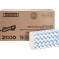 21100 Genuine Joe Multifold Towels, 1 Ply, 9.20" x 9.40" Sheet, White, 4000 per case — FREE SHIPPING*