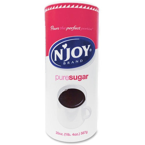 N'Joy Pure Sugar, 20 oz Canister, 8 per case — FREE SHIPPING*
