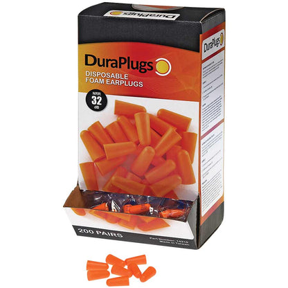 Orange Foam PU Ear Plugs NRR 32 dB - 200 pairs per box — FREE SHIPPING*