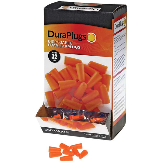 Orange Foam PU Ear Plugs NRR 32 dB - 200 pairs per box — FREE SHIPPING*
