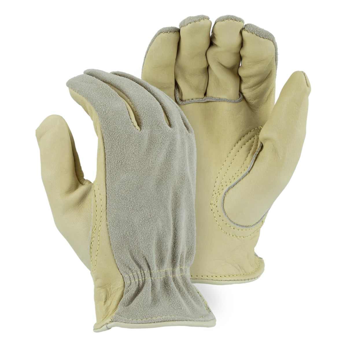1532 Majestic Cowhide Kevlar Sewn Drivers Glove with Split Back — 12 Pairs or 120 Pairs — FREE SHIPPING*