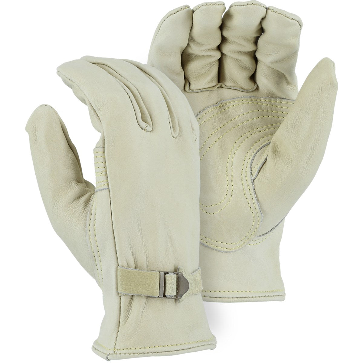 1550 Majestic Heavy Duty  Cowhide Drivers Glove w/ Buckle — 12 Pairs or 120 Pairs — FREE SHIPPING*