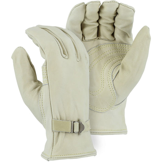1550 Majestic Heavy Duty  Cowhide Drivers Glove w/ Buckle — 12 Pairs or 120 Pairs — FREE SHIPPING*