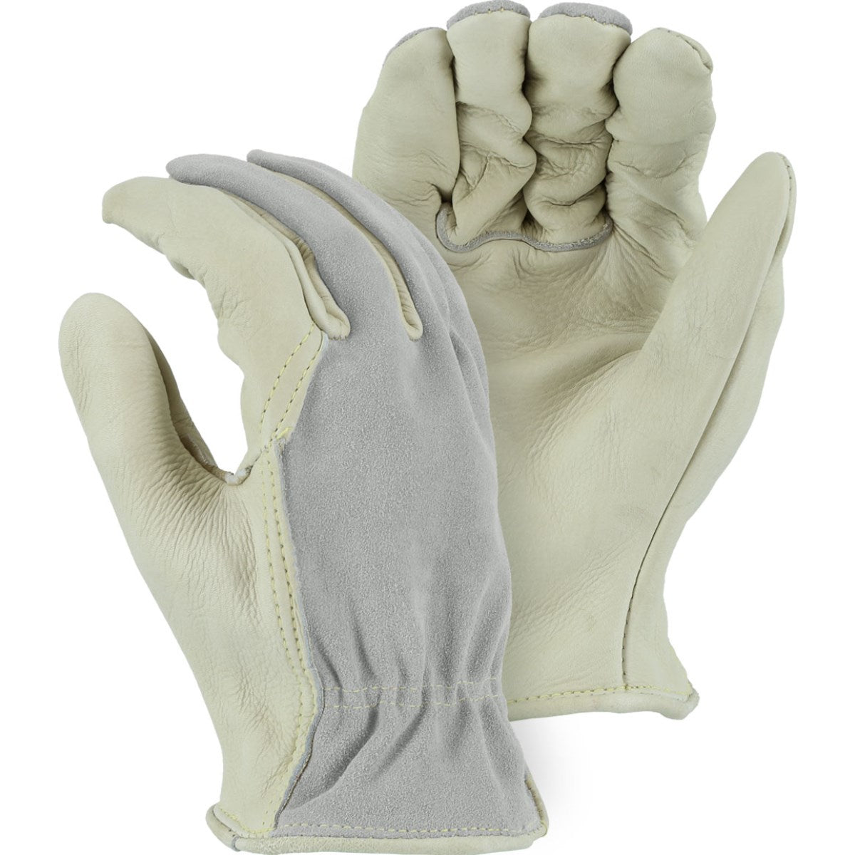 1551 Majestic Combination Cowhide Drivers Glove — 12 Pairs or 120 Pairs — FREE SHIPPING*