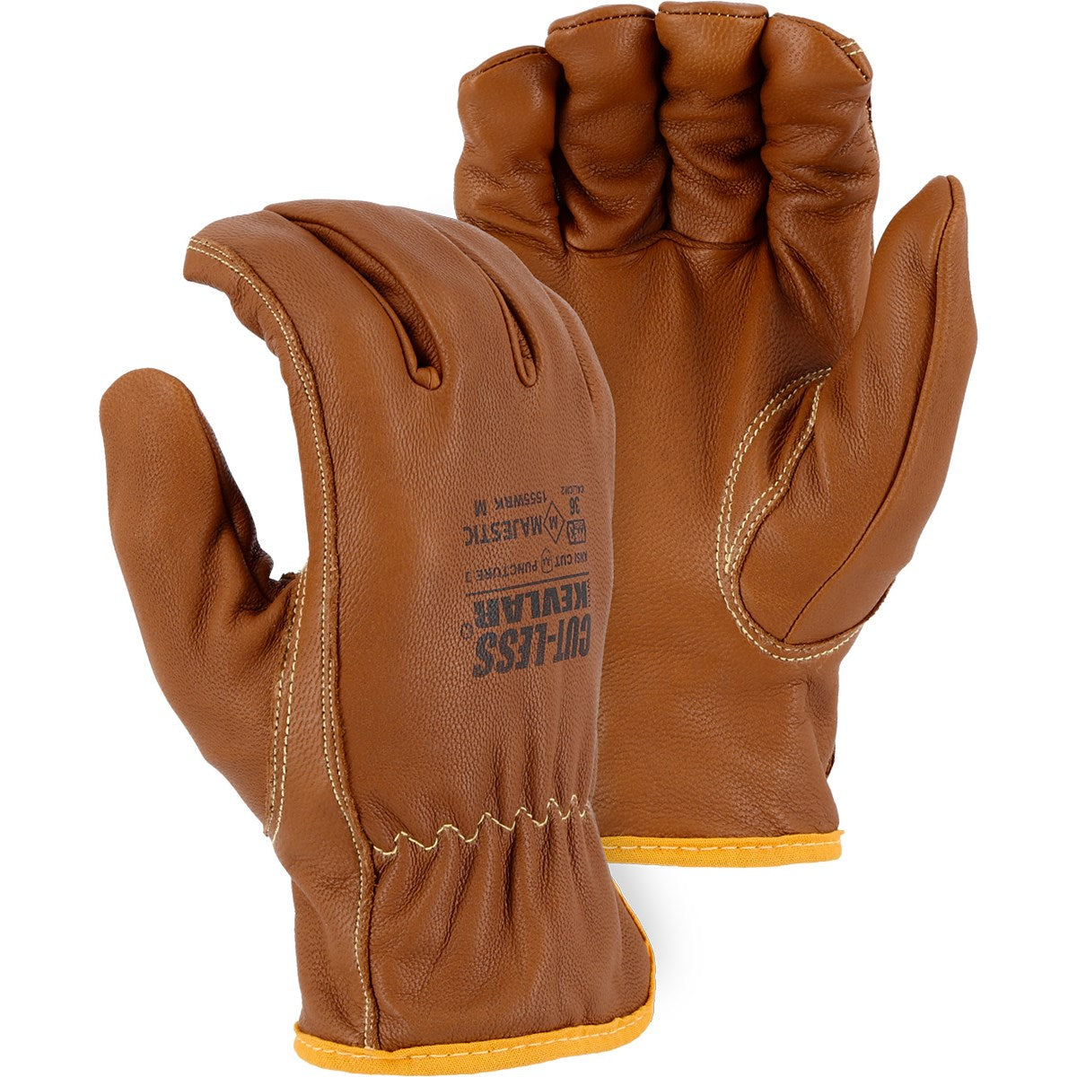 1555WRK Majestic Cut-less with Kevlar® Goatskin Driver — 12 Pairs or 72 Pairs — FREE SHIPPING*