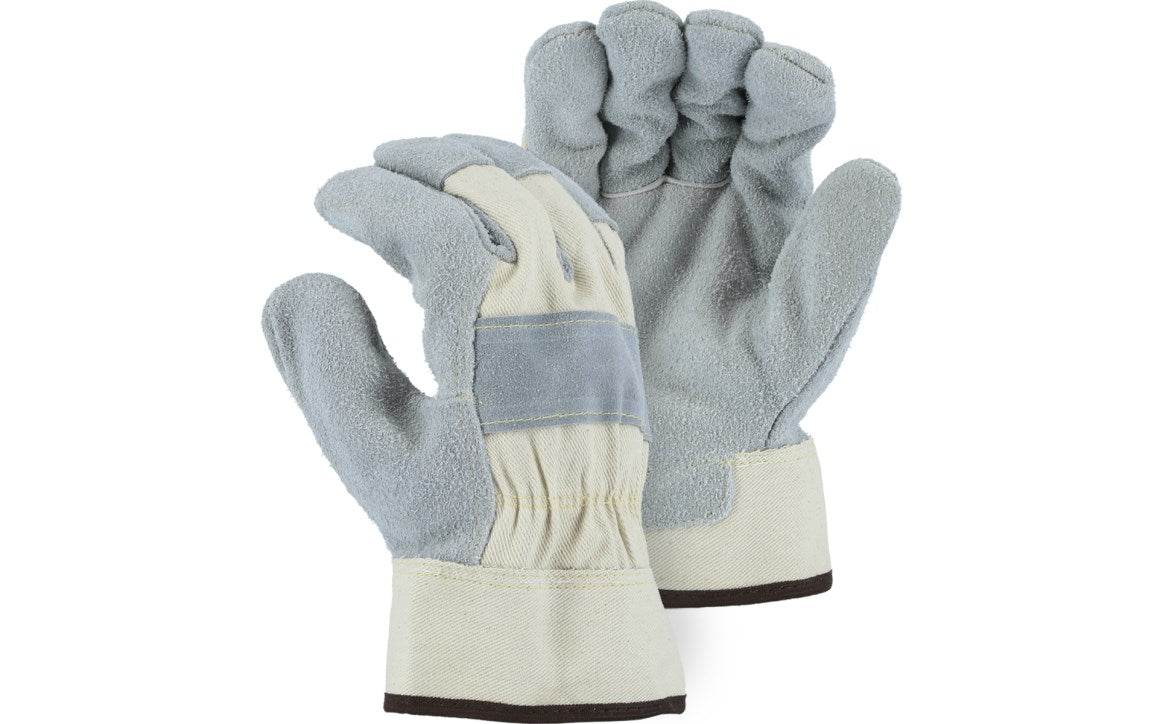 1800 Majestic Pit Bull Heavy Duty Leather Palm Cowhide Work Glove — 12 Pairs or 72 Pairs — FREE SHIPPING*