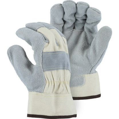 1800 Majestic Pit Bull Heavy Duty Leather Palm Cowhide Work Glove — 12 Pairs or 72 Pairs — FREE SHIPPING*