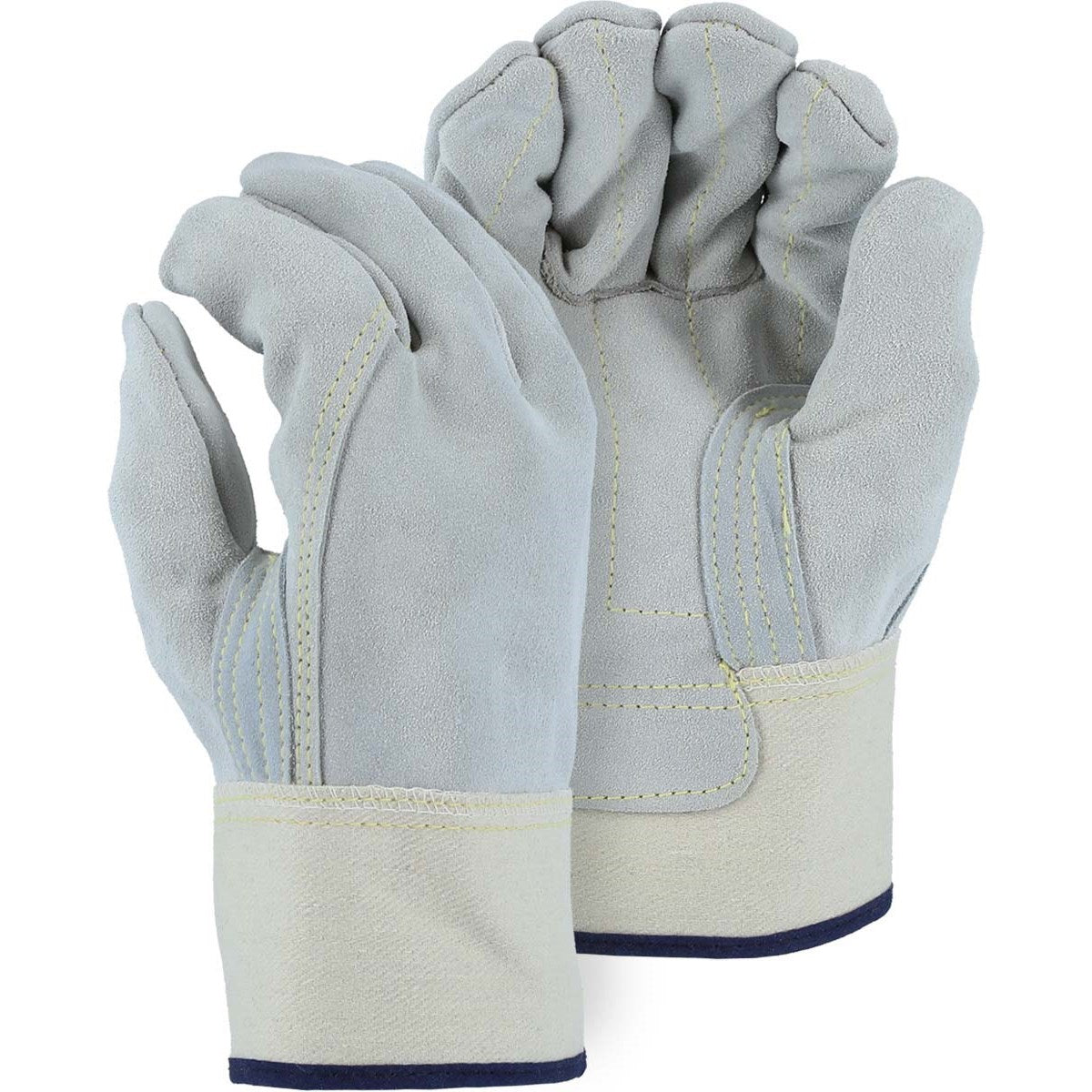 1831 Majestic Heavy Duty Two-Ply Cowhide Leather Palm Glove — 12 Pairs or 72 Pairs — FREE SHIPPING*