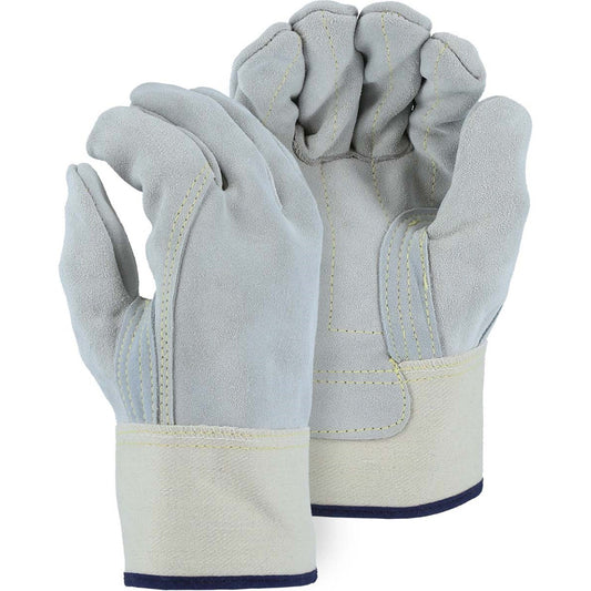 1831 Majestic Heavy Duty Two-Ply Cowhide Leather Palm Glove — 12 Pairs or 72 Pairs — FREE SHIPPING*