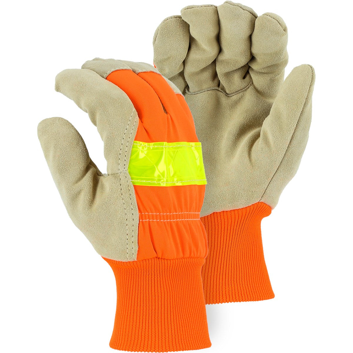 1961 Majestic Winter Lined Split Pigskin Leather Palm Glove Glove — 12 Pairs or 72 Pairs — FREE SHIPPING*