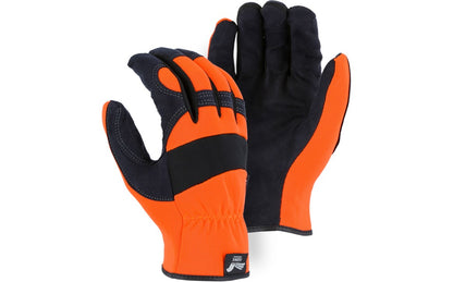 2136HO Majestic Armor Skin™ Mechanics Glove with Hi-Viz Knit Back — 12 Pairs or 72 Pairs — FREE SHIPPING*