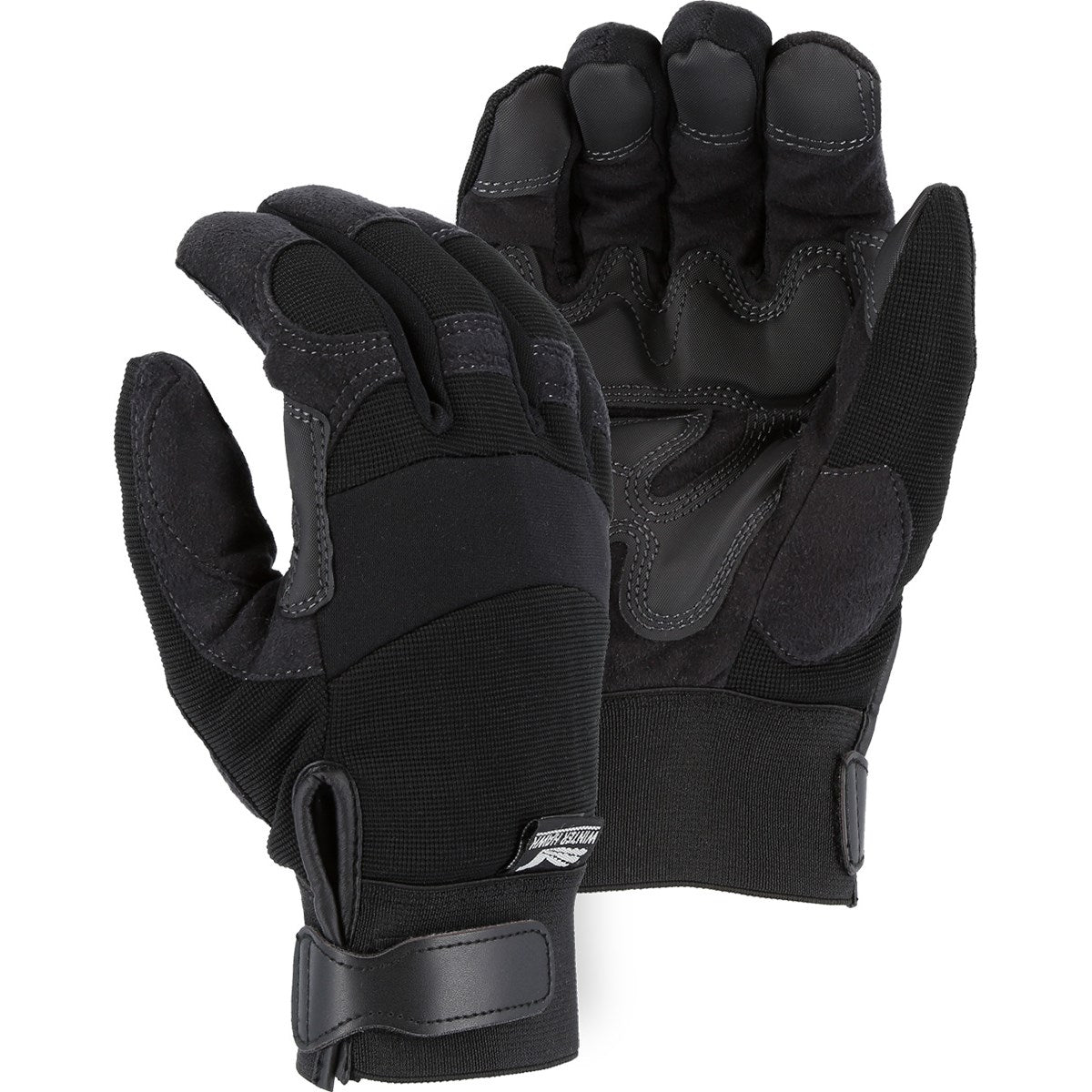 2139BKH Majestic Winter Lined Mechanics Glove with PVC Double Palm — 12 Pairs or 72 Pairs — FREE SHIPPING*