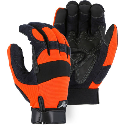 2139HY Majestic Mechanics Glove with PVC Double Palm — 12 Pairs or 72 Pairs — FREE SHIPPING*