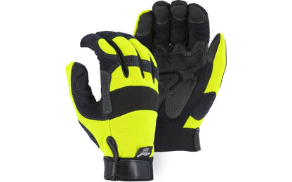2139BK Majestic Mechanics Glove with PVC Double Palm and Knit Back — 12 Pairs or 72 Pairs — FREE SHIPPING*