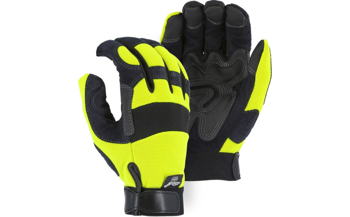 2139HO Majestic Mechanics Glove with PVC Double Palm — 12 Pairs or 72 Pairs — FREE SHIPPING*