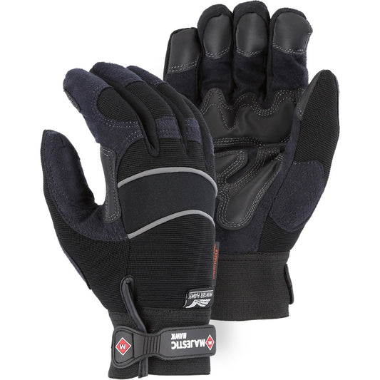2145BKH Majestic Winter Lined Mechanics Glove with Knit Back — 12 Pairs or 72 Pairs — FREE SHIPPING*