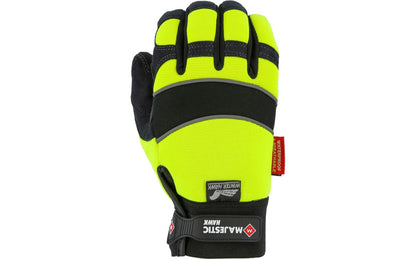 2145HOH Majestic Winter Lined Mechanics Glove with Hi-Viz Knit Back — 12 Pairs or 72 Pairs — FREE SHIPPING*