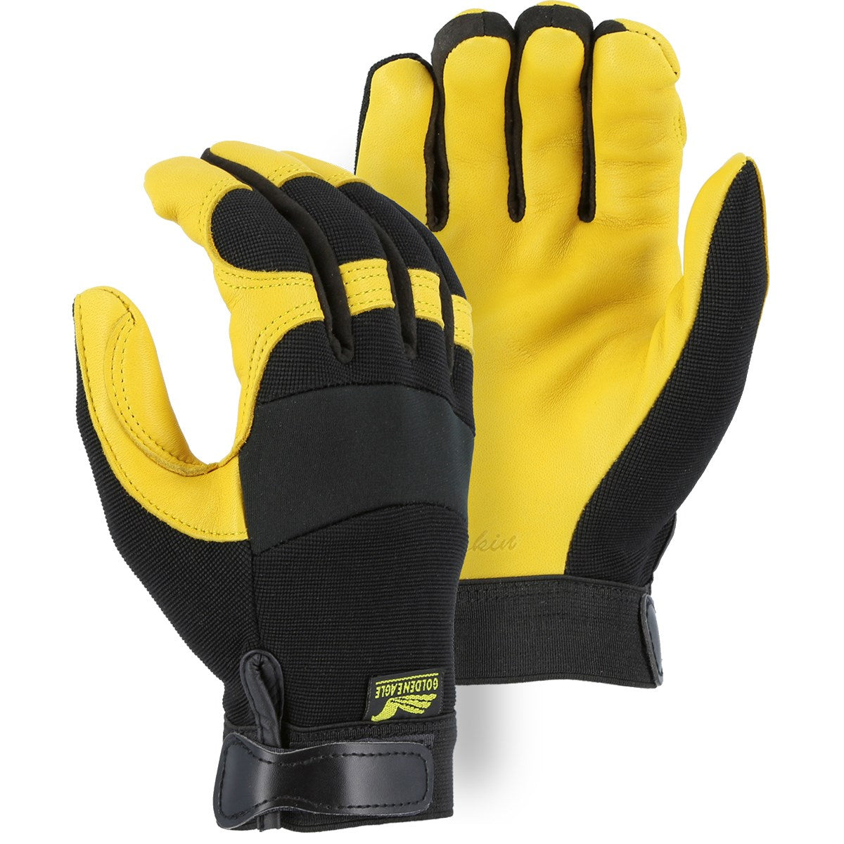 2150GR Majestic Mechanics Glove with Deerskin Palm and Knit Back — 12 Pairs or 72 Pairs — FREE SHIPPING*