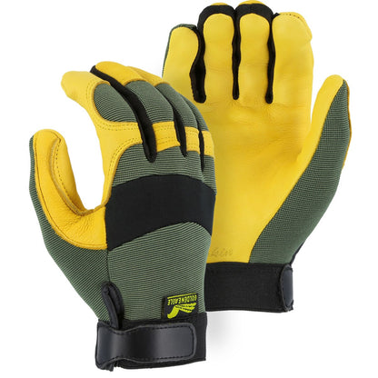 2150 Majestic Golden Eagle Mechanics Glove with Deerskin Palm — 12 Pairs or 72 Pairs — FREE SHIPPING*