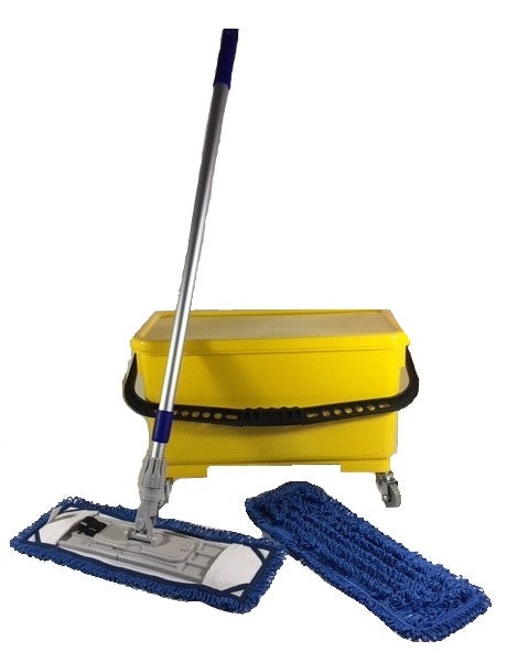 153622MPK Better Brush Microfiber Pocket Mop Kit with 22L Bucket, 17" Blue, Green & Red Pocket Mop Pads, Frame, and Telescopic Handle — FREE SHIPPING*