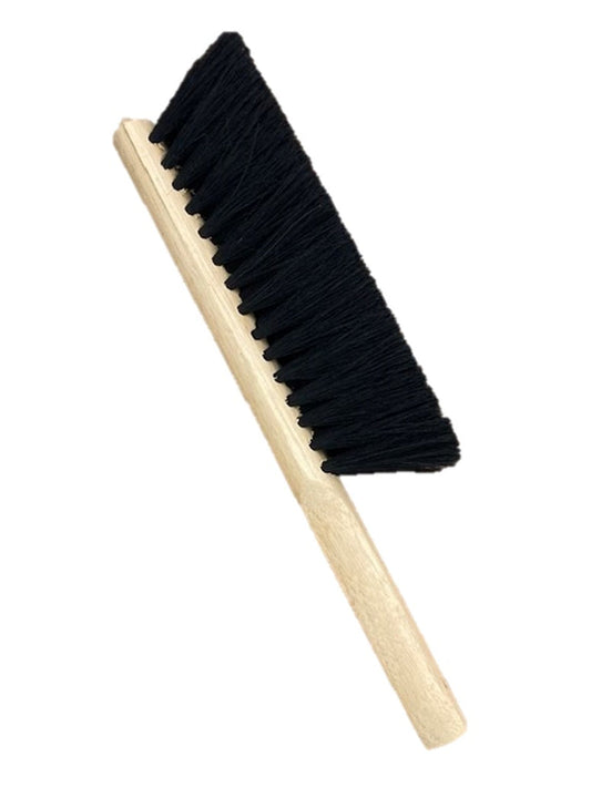 250808 Better Brush 8" Black Tampico Bristle Counter Brush with Wood Handle - 12 per case