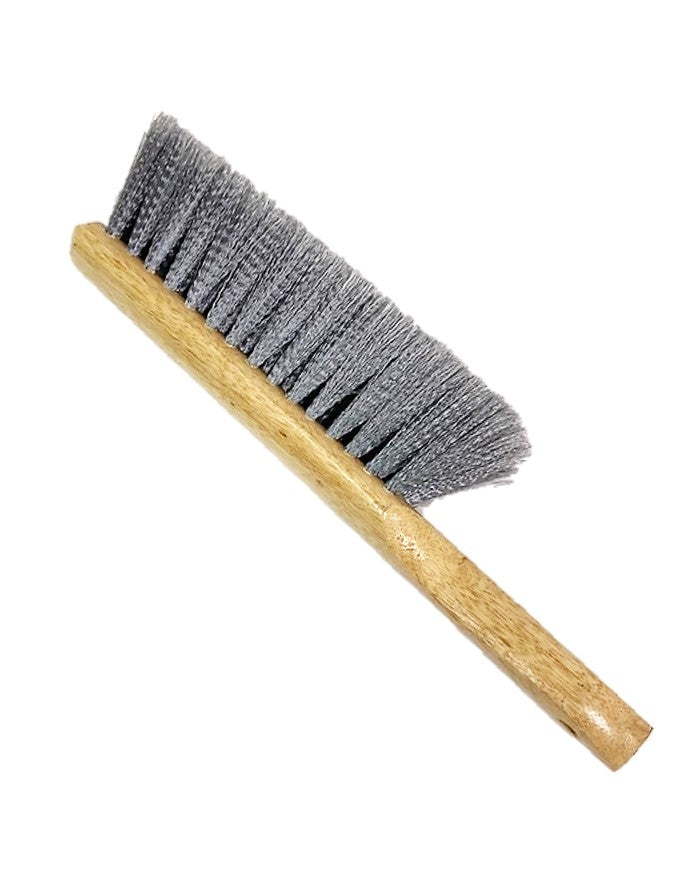 251508 Better Brush 8" Flagged Gray Poly Bristle Counter Brush with Wood Handle - 12 per case