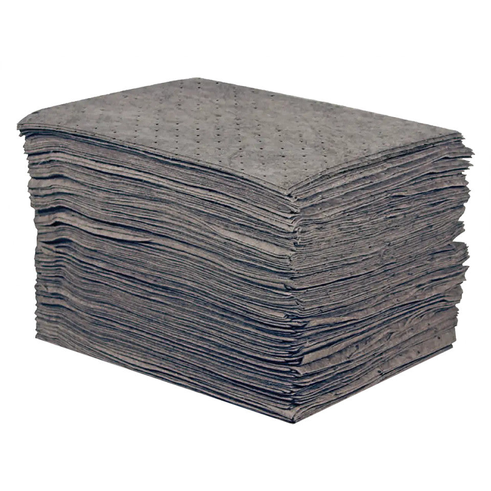 25200 / 25250 Sellars TOOLBOX® Meltblown Universal Sorbents Pads, Light Duty, Grey (100/pk or 200/pk) (Shipping Included - Continental U.S.)