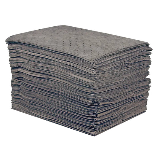 25200 / 25250 Sellars TOOLBOX® Meltblown Universal Sorbents Pads, Light Duty, Grey (100/pk or 200/pk) (Shipping Included - Continental U.S.)