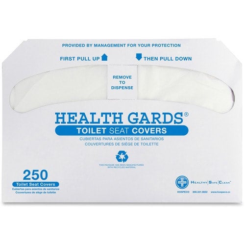 Health Gards Half-fold Toilet Seat Covers, 5000/cs