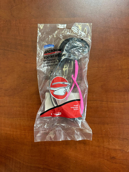 KleenGuard™ Nemesis™ Small Safety Glasses, Clear Anti-Fog Lens with Black/Pink Frame