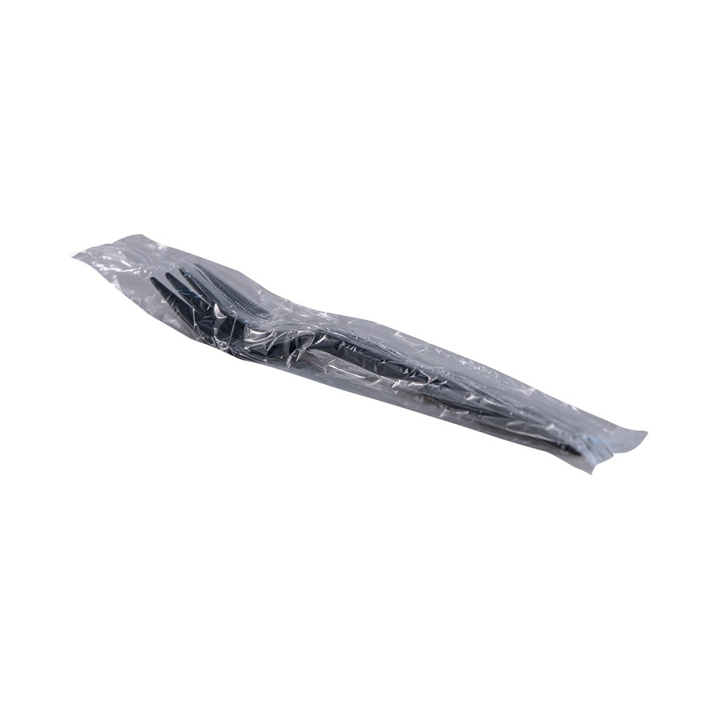 Heavy Weight Fork, Plastic, Black, Individually Wrapped - 1000/cs