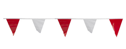 CORTINA Pennant Flag Vinyl, 9″ x 12″ flags on 100′ String, Choose Your Color - 40/cs