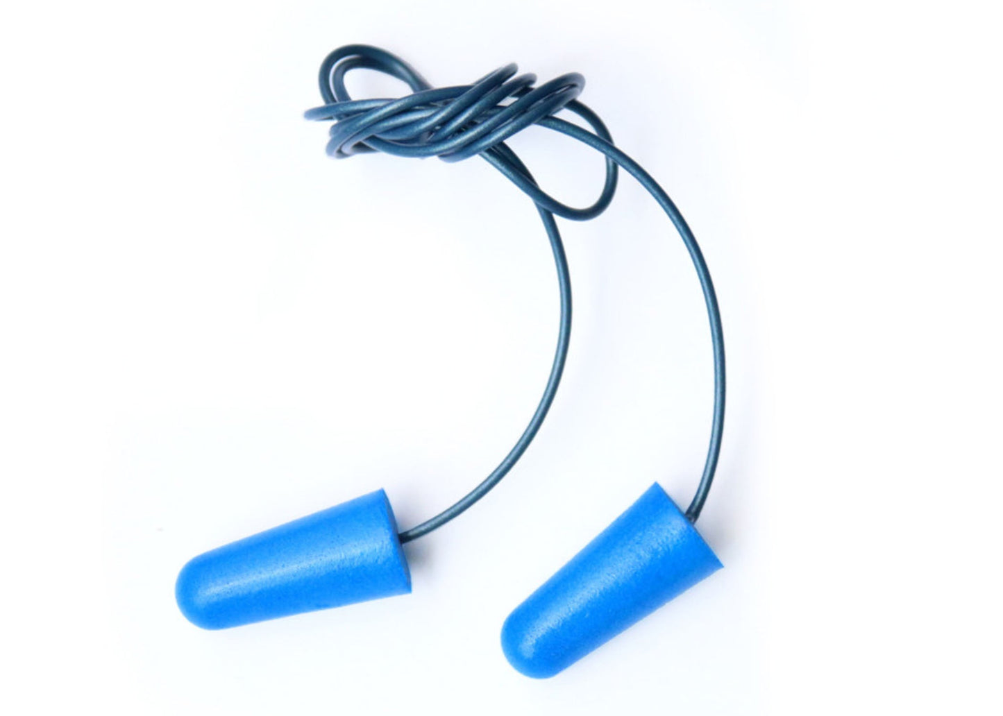 Cordova Encore™ Blue Metal-Detectable Foam Ear Plugs w/Blue PVC Cord, NRR 33 dB - 100 pr/bx