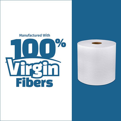 MAYFAIR® PREMIUM QUALITY TAD Universal Hard Wound Roll Towel, White, 600'/rl - 6/cs