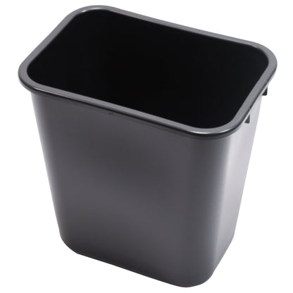 Performance Plus™ 28qt / 7gal Waste Can, Plastic, Black - 1/ea