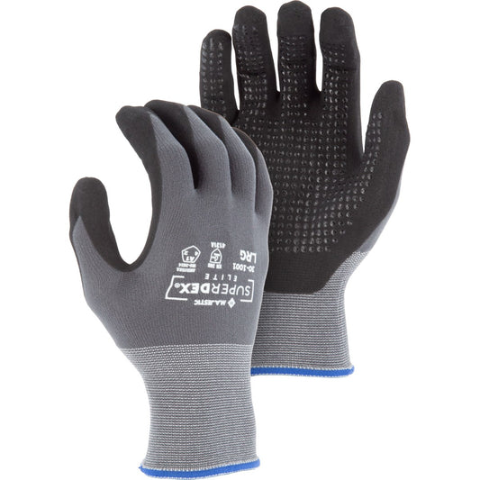 30-1001 Majestic Premium Foam Nitrile Palm with Dots on Nylon/Spandex Liner — 12 Pairs or 144 Pairs — FREE SHIPPING*