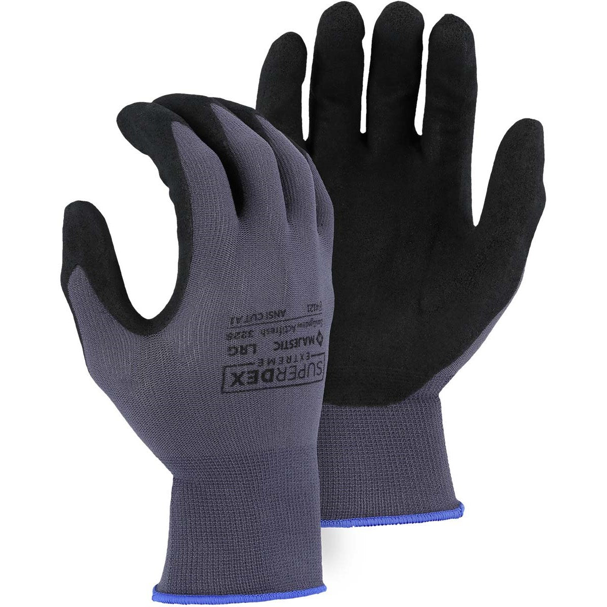 3228 Majestic SuperDex® Micro Foam Nitrile Palm Coated Glove — 12 Pairs or 144 Pairs — FREE SHIPPING*