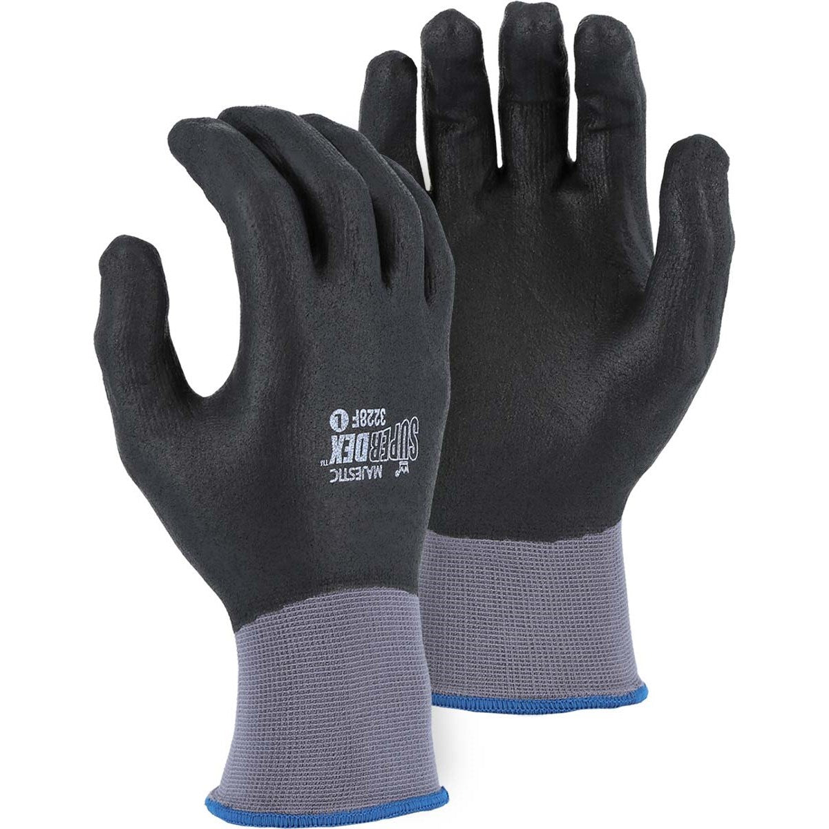 3228F Majestic Full Dip Micro Foam Nitrile Palm Coated Glove — 12 Pairs or 144 Pairs — FREE SHIPPING*