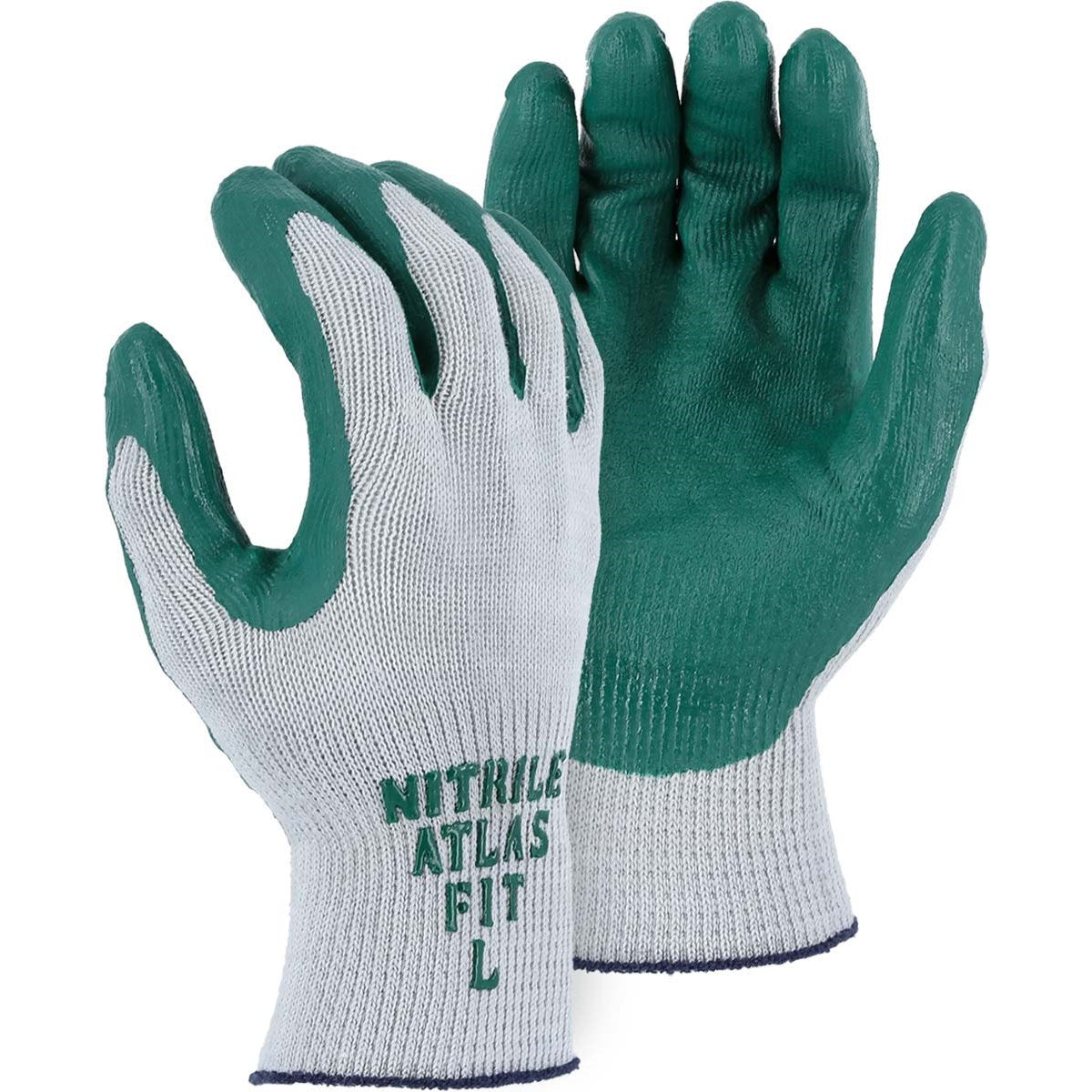 3230 Majestic Atlas® Green Nitrile Coated Glove — 12 Pairs or 144 Pairs — FREE SHIPPING*