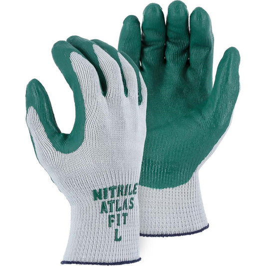 3230 Majestic Atlas® Green Nitrile Coated Glove — 12 Pairs or 144 Pairs — FREE SHIPPING*