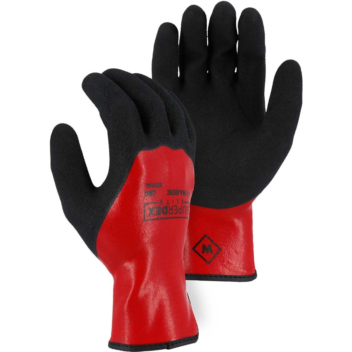 3237AL Majestic Micro Crinkle Latex 3/4 Dip Over Foam Latex Full Dip — 12 Pairs or 144 Pairs — FREE SHIPPING*