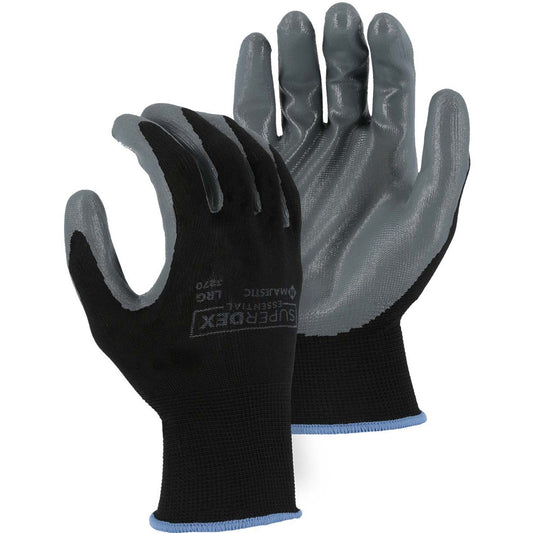 3270 Majestic SuperDex® Gray Nitrile Palm Dipped Glove — 12 Pairs or 144 Pairs — FREE SHIPPING*