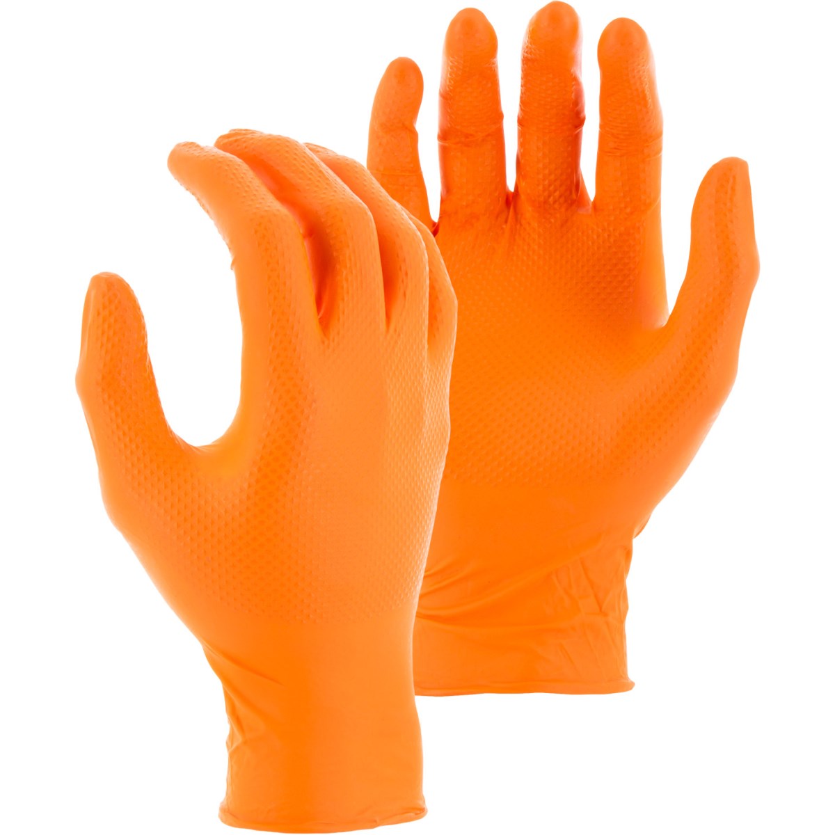 3277DO Majestic Diamond Grip Disposable Exam Grade 8 MIL Nitrile Glove, Org — 10 Boxes — FREE SHIPPING*