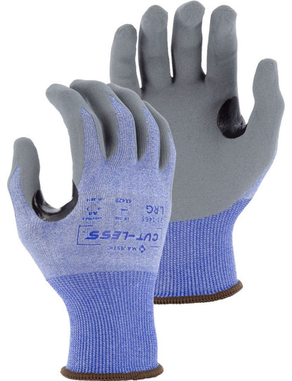 33-1465 Majestic Cut-Less Korplex Glove with Foam Nitrile Palm, 18g, ANSI A4